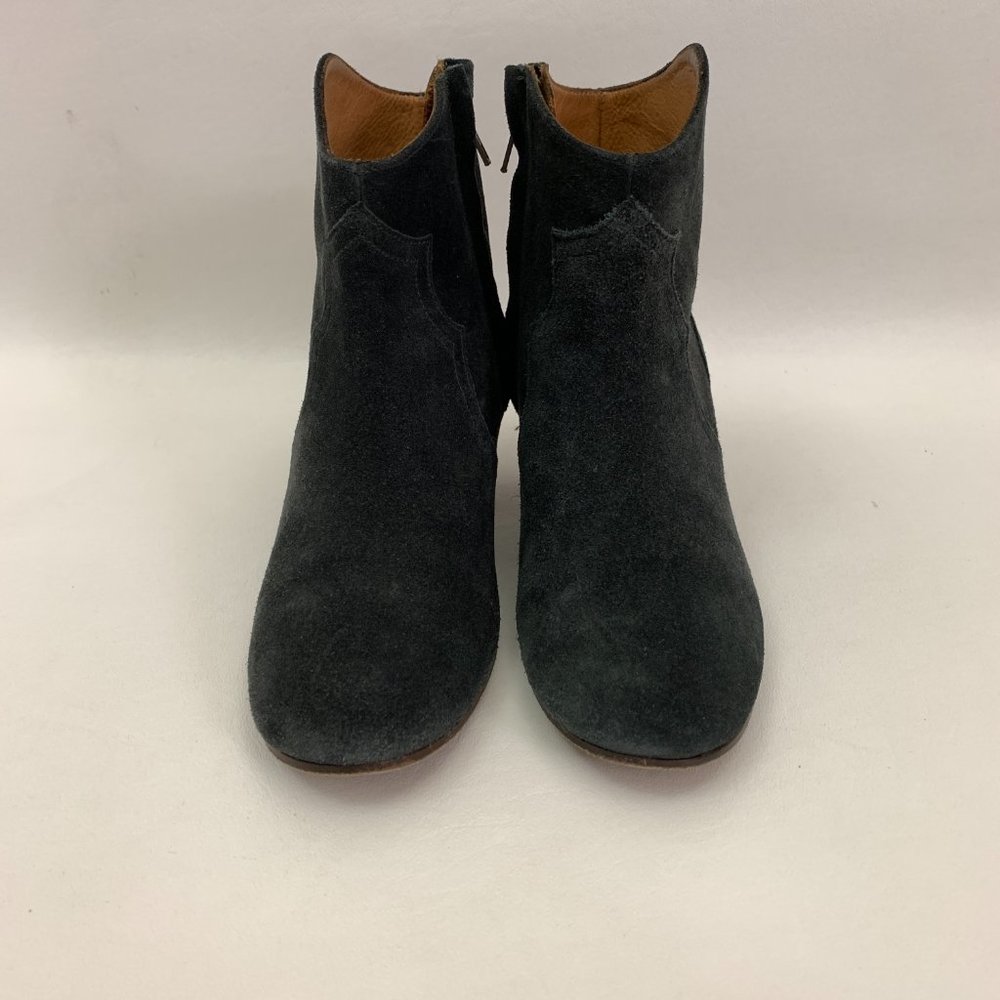 Isabel Marant Ankle Boots Women's Size 36 DICKER Black Suede 2" Heels w/Dust Bag - Picture 5 of 13